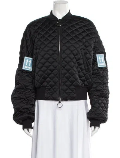 Pre-owned Off-white 2018 Bomber Jacket In Black