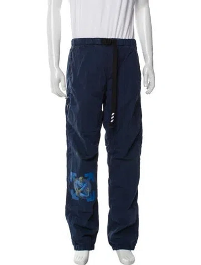 Pre-owned Off-white 2018 Cargo Pants In Blue