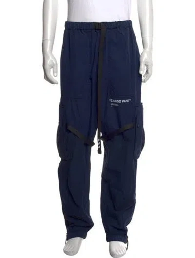 Pre-owned Off-white 2018 Cargo Pants In Blue