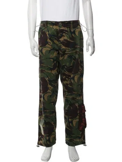 Pre-owned Off-white 2018 Cargo Pants In Green