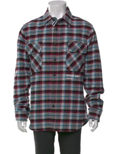 Pre-owned Off-white 2018 Check Shirt In Gray