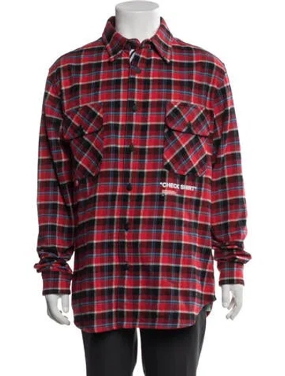 Pre-owned Off-white 2018 Check Shirt In Red