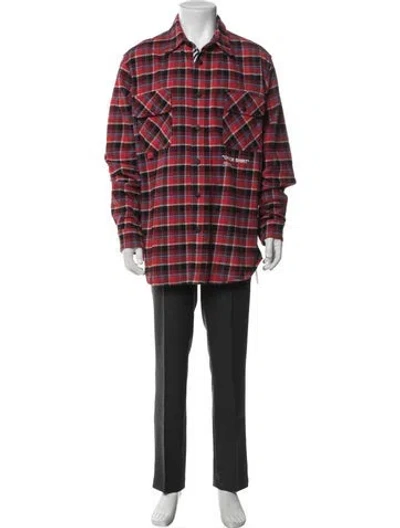 Pre-owned Off-white 2018 "check Shirt" Shirt In Red