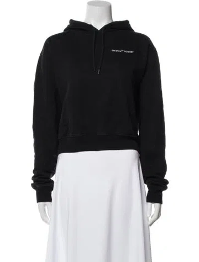 Pre-owned Off-white 2018 Crew Neck Hoodie In Black