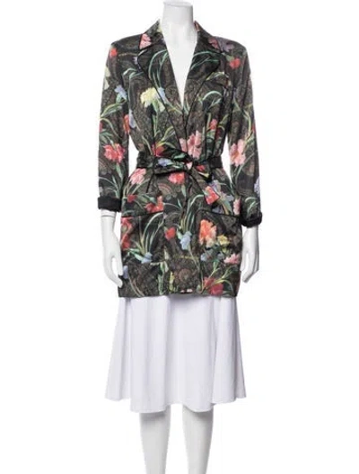 Pre-owned Off-white 2018 Floral Print Jacket In Green