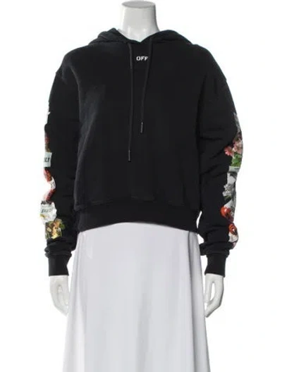 Pre-owned Off-white 2018 Floral Sweater In Black