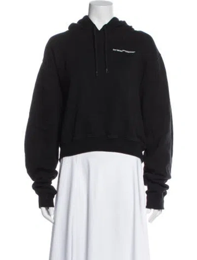 Pre-owned Off-white 2018 Graphic Print Hoodie In Black