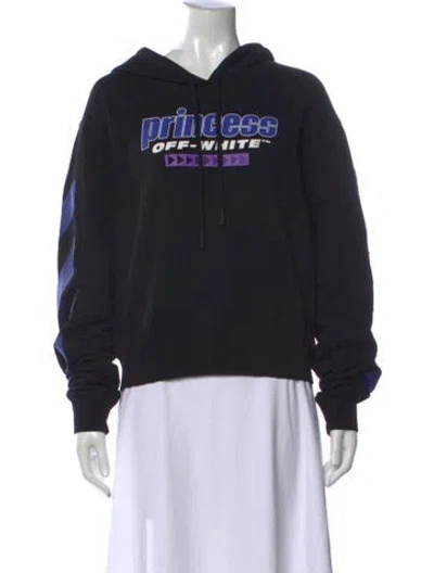 Pre-owned Off-white 2018 Graphic Print Hoodie In Black