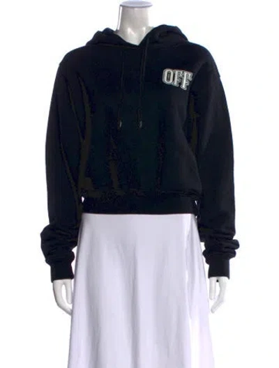 Pre-owned Off-white 2018 Graphic Print Hoodie In Black