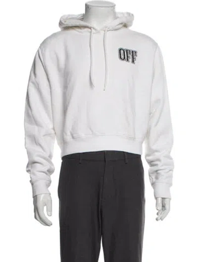 Pre-owned Off-white 2018 Graphic Print Hoodie In White