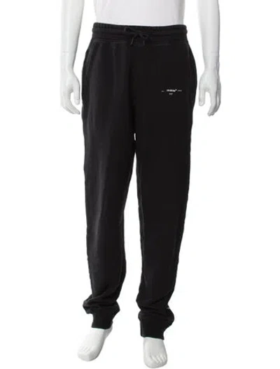 Pre-owned Off-white 2018 Graphic Print Lounge Bottoms In Black