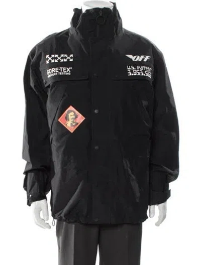 Pre-owned Off-white 2018 Graphic Print Parka In Multi