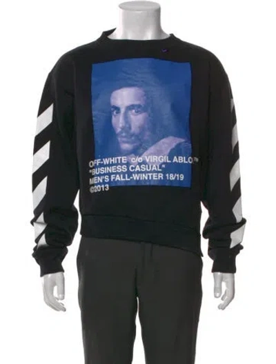 Pre-owned Off-white 2018 Graphic Print Sweatshirt In Black