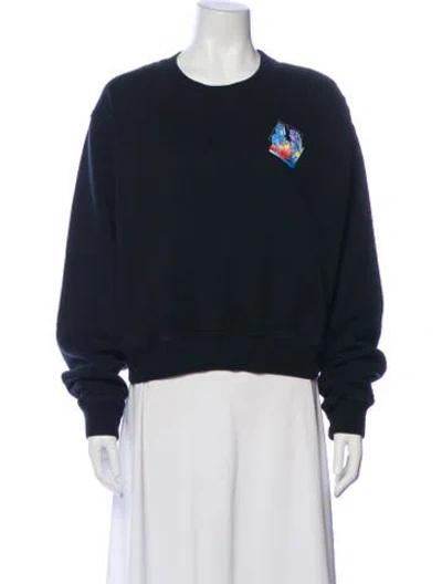 Pre-owned Off-white 2018 Graphic Print Sweatshirt In Blue