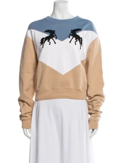 Pre-owned Off-white 2018 Graphic Print Sweatshirt In Blue