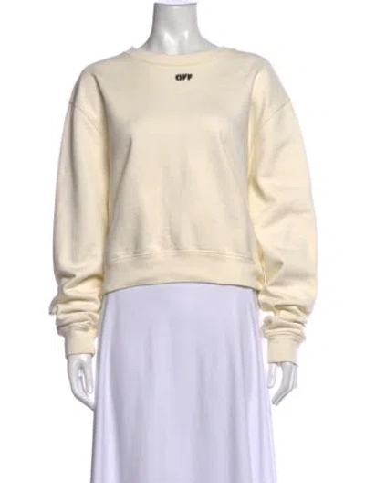 Pre-owned Off-white 2018 Graphic Print Sweatshirt In Neutrals