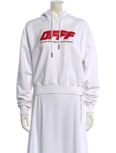 Pre-owned Off-white 2018 Graphic Print Sweatshirt In White