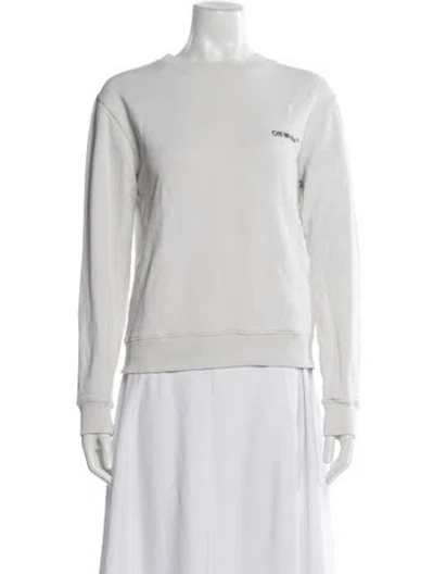 Pre-owned Off-white 2018 Graphic Print Sweatshirt In White