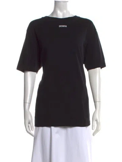 Pre-owned Off-white 2018 Graphic Print T-shirt In Black