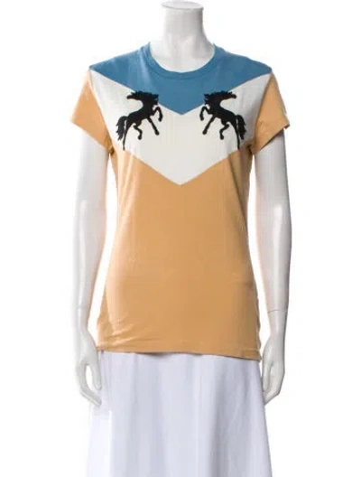 Pre-owned Off-white 2018 Graphic Print T-shirt In Blue