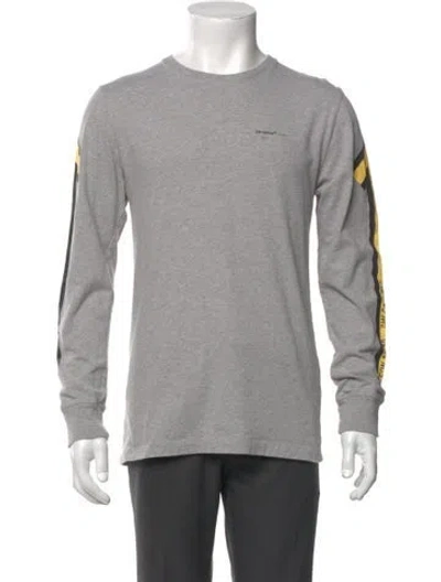 Pre-owned Off-white 2018 Graphic Print T-shirt In Gray