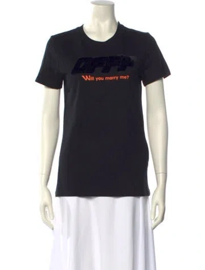 Pre-owned Off-white 2018 Graphic Print T-shirt W/ Tags In Black