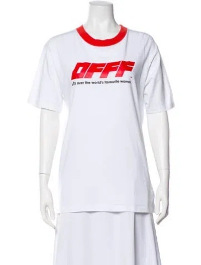 Pre-owned Off-white 2018 Graphic Print T-shirt In White