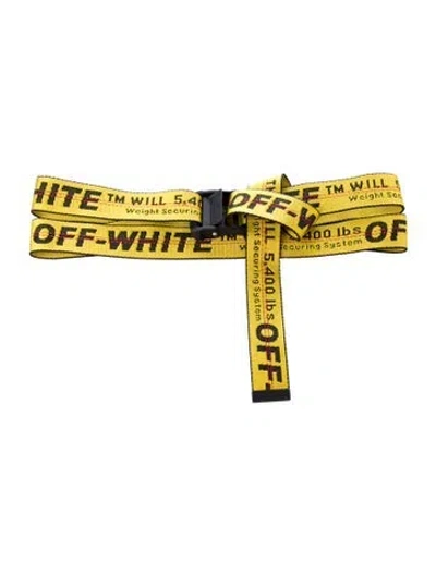 Pre-owned Off-white 2018 Industrial Waist Belt In Yellow