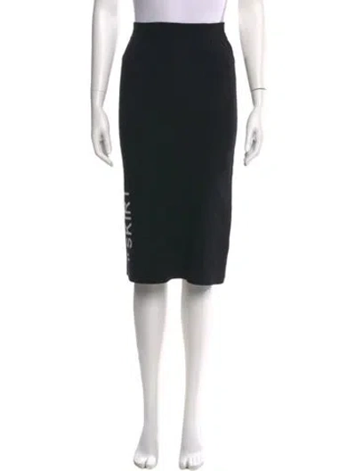 Pre-owned Off-white 2018 Knee-length Skirt In Black