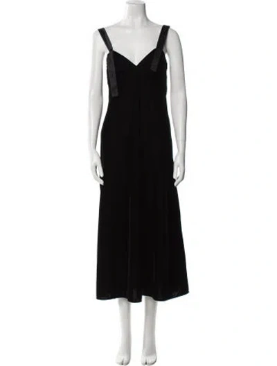 Pre-owned Off-white 2018 Long Dress In Black