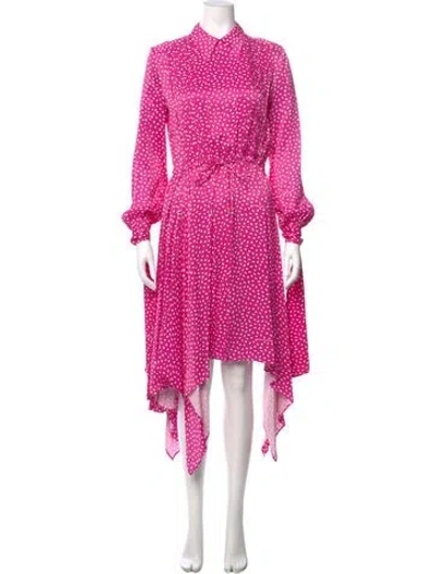 Pre-owned Off-white 2018 Long Dress In Pink