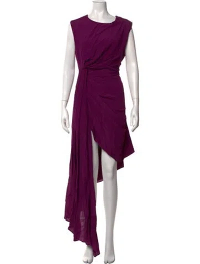 Pre-owned Off-white 2018 Long Dress In Purple