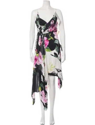 Pre-owned Off-white 2018 Midi Length Dress In Black