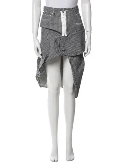 Pre-owned Off-white 2018 Midi Length Skirt In Black