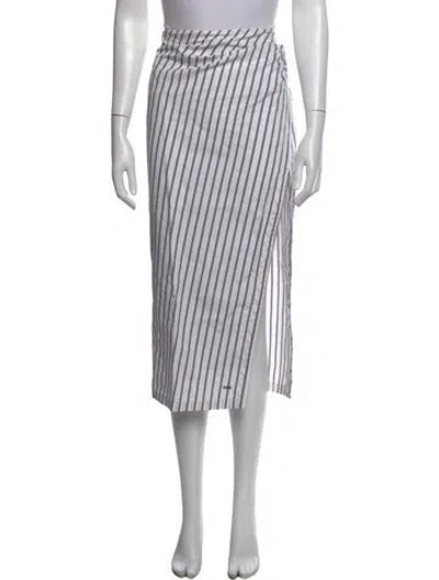 Pre-owned Off-white 2018 Midi Length Skirt In White