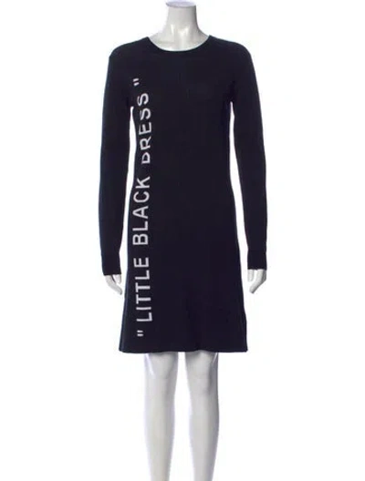 Pre-owned Off-white 2018 Mini Dress In Blue