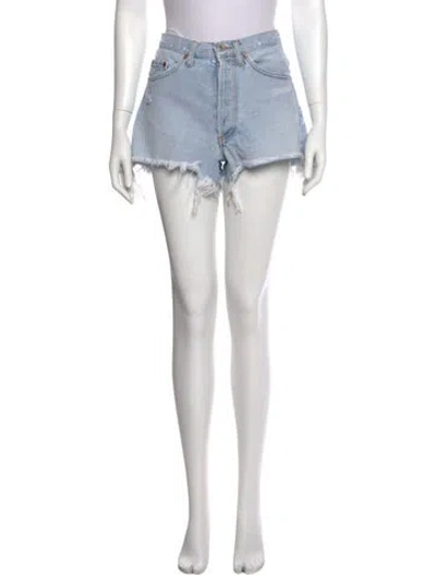 Pre-owned Off-white 2018 Mini Shorts In Blue