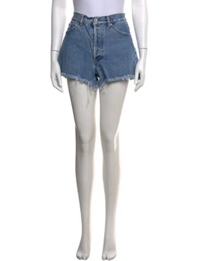 Pre-owned Off-white 2018 Mini Shorts In Blue