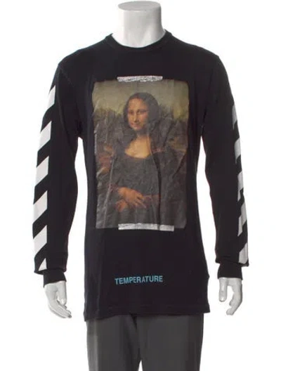 Pre-owned Off-white 2018 Mona Lisa Temperature T-shirt In Black