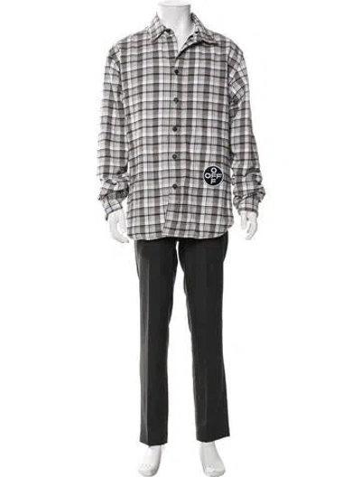 Pre-owned Off-white 2018 Plaid Print Jacket In Neutrals