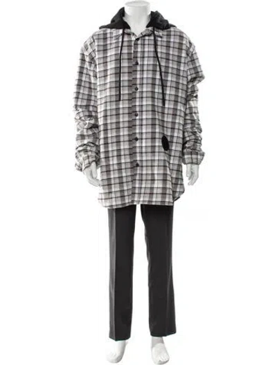 Pre-owned Off-white 2018 Plaid Print Parka In Multi