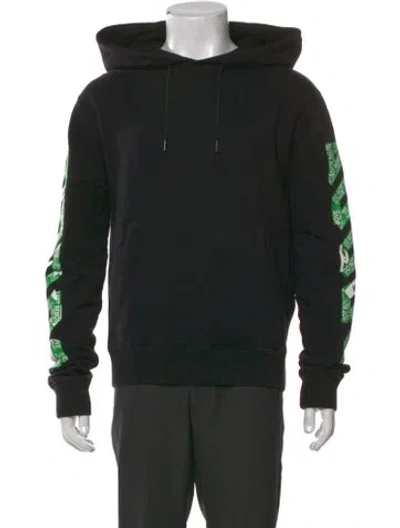 Pre-owned Off-white 2018 Printed Hoodie In Black