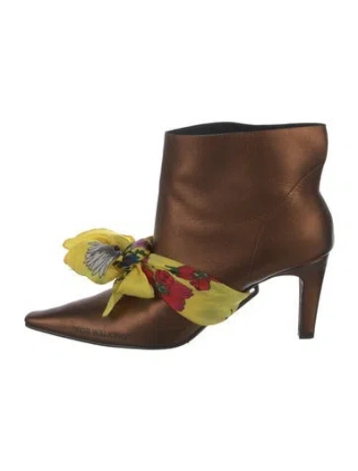Pre-owned Off-white 2018 Scarf Bootie Boots