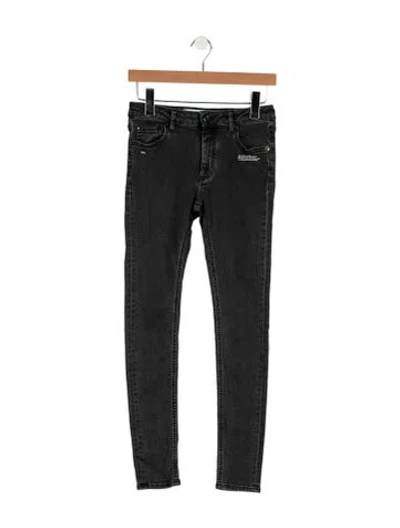 Pre-owned Off-white 2018 Skinny Leg Jeans In Black