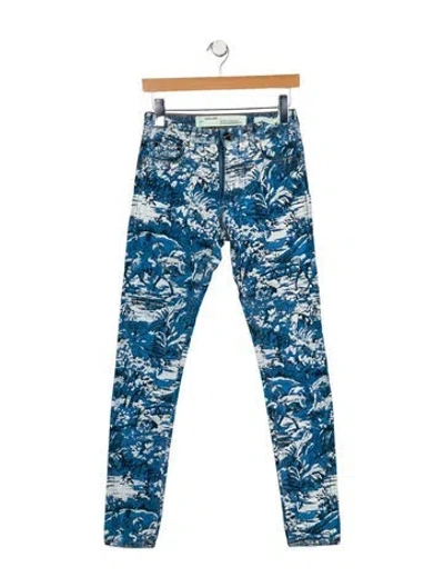 Pre-owned Off-white 2018 Skinny Leg Jeans In Blue