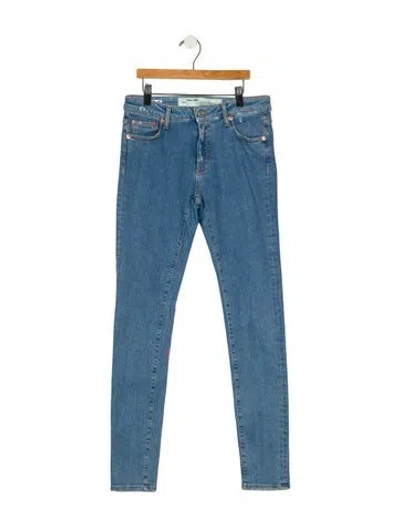 Pre-owned Off-white 2018 Skinny Leg Jeans In Blue