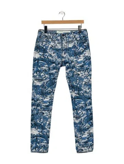 Pre-owned Off-white 2018 Skinny Leg Jeans In Blue