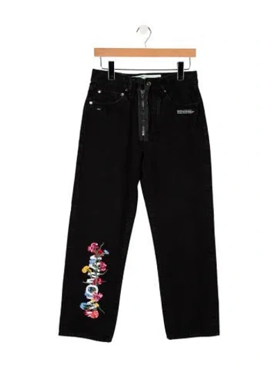 Pre-owned Off-white 2018 Straight Leg Jeans In Black