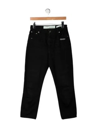 Pre-owned Off-white 2018 Straight Leg Jeans In Black