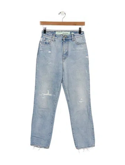 Pre-owned Off-white 2018 Straight Leg Jeans In Blue
